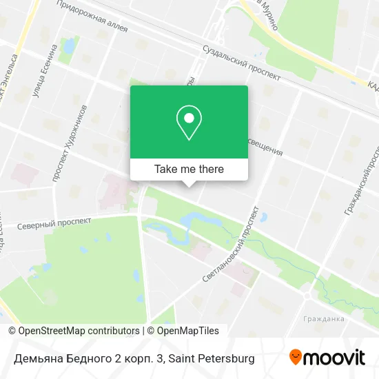 Демьяна Бедного 2 корп. 3 map