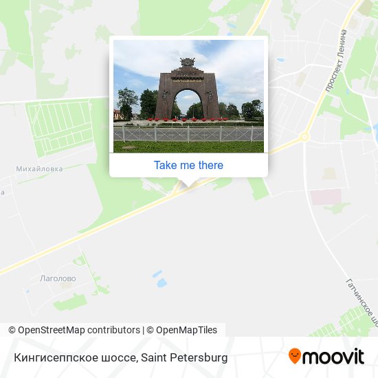 Кингисеппское шоссе map