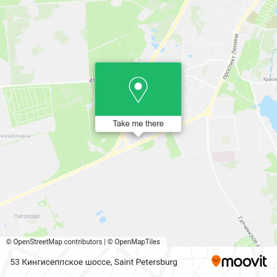 53 Кингисеппское шоссе map