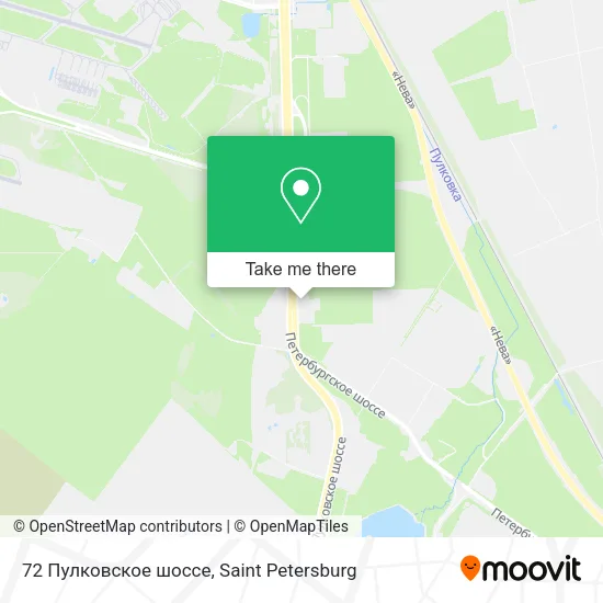 72 Пулковское шоссе map