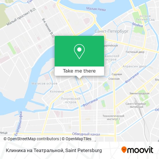 Клиника на Театральной map