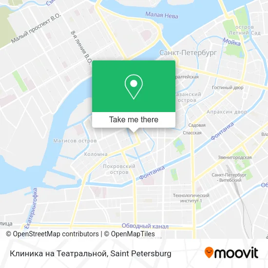 Клиника на Театральной map