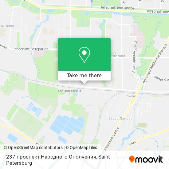 237 проспект Народного Ополчения map