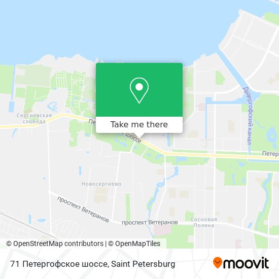 71 Петергофское шоссе map