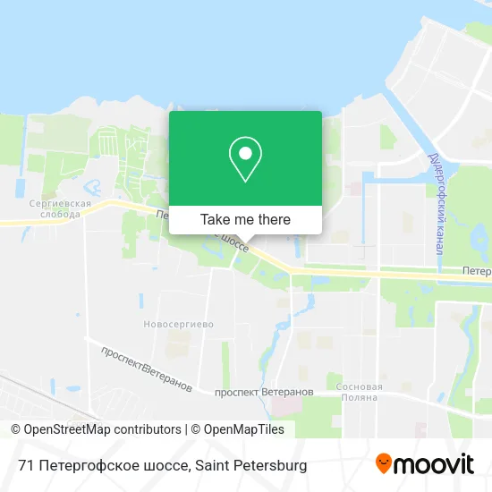 71 Петергофское шоссе map