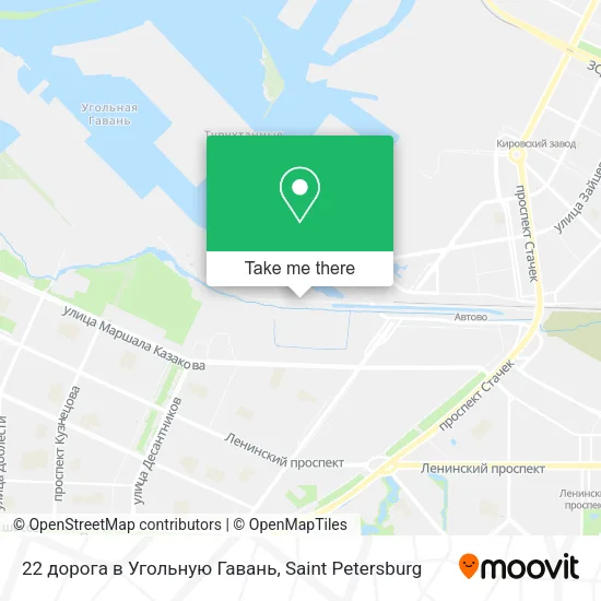 22 дорога в Угольную Гавань map