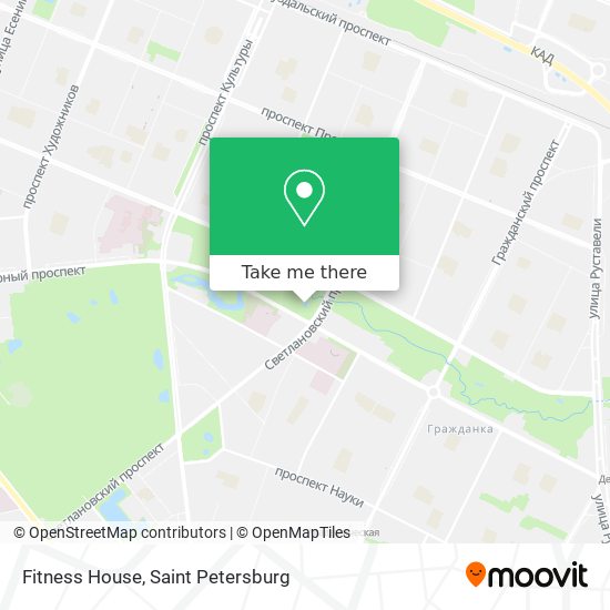 Fitness House map