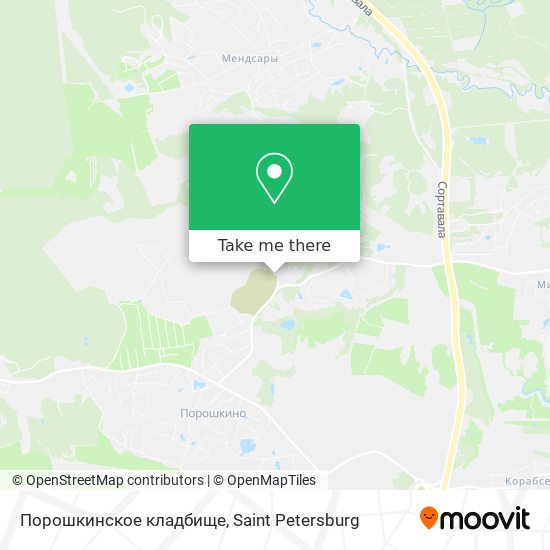 Порошкинское кладбище map