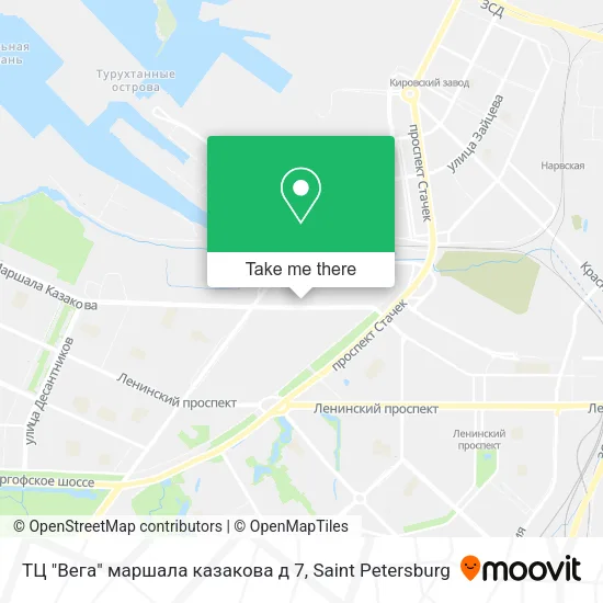 ТЦ "Вега" маршала казакова д 7 map