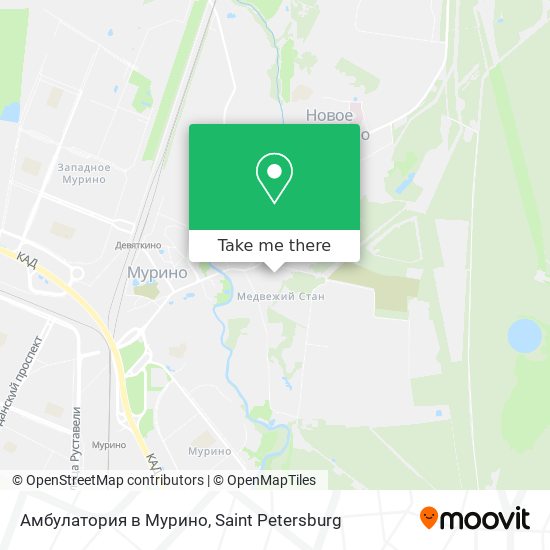 Амбулатория в Мурино map