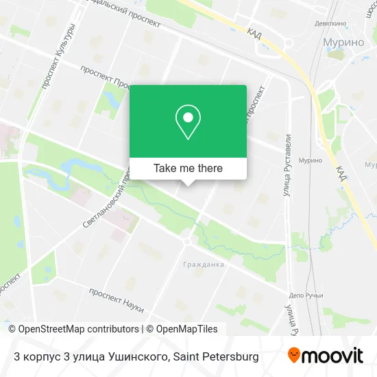 3 корпус 3 улица Ушинского map