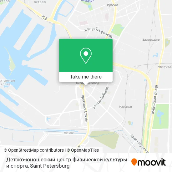 Детско-юношеский центр физической культуры и спорта map
