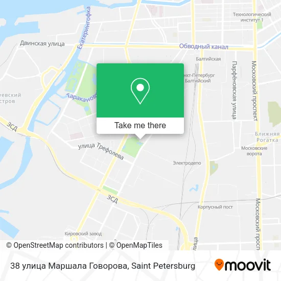 38 улица Маршала Говорова map