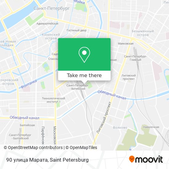 90 улица Марата map