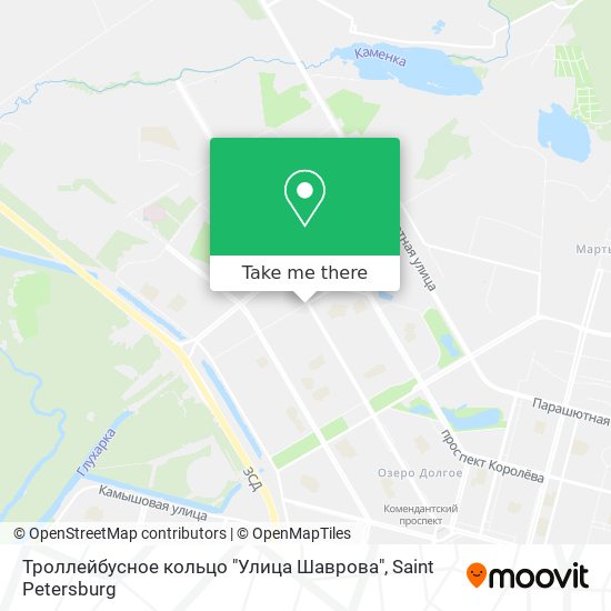 Троллейбусное кольцо "Улица Шаврова" map