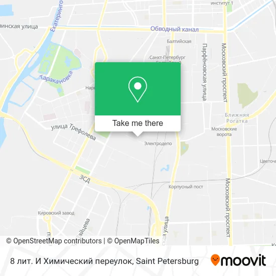 8 лит. И Химический переулок map