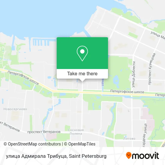 улица Адмирала Трибуца map