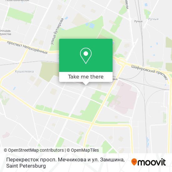 Перекресток просп. Мечникова и ул. Замшина map