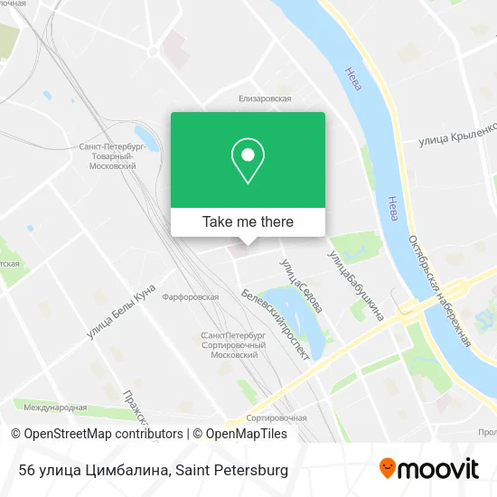 56 улица Цимбалина map