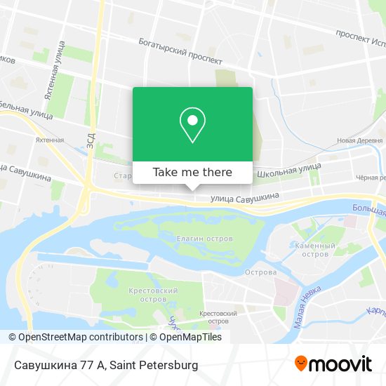 Савушкина 77 А map