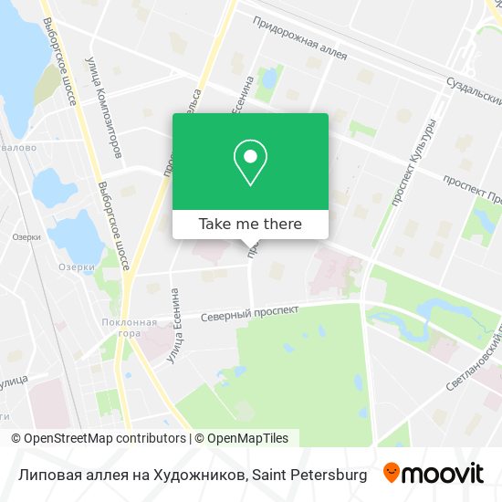 Липовая аллея на Художников map