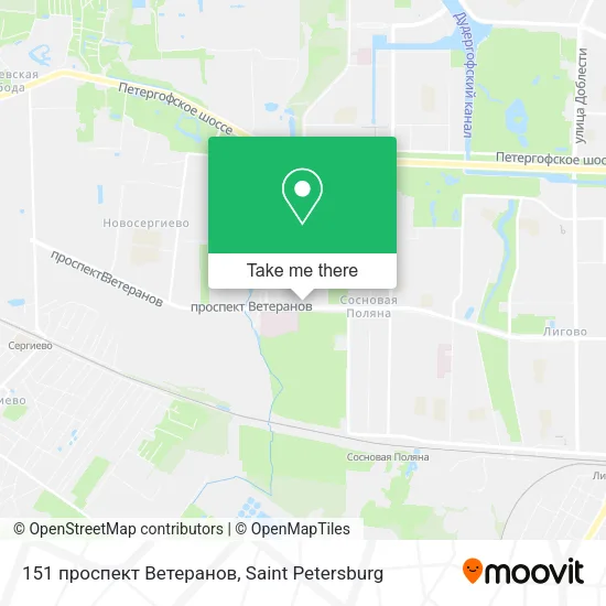 151 проспект Ветеранов map