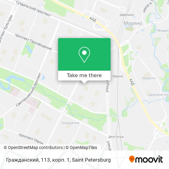 Гражданский, 113, корп. 1 map