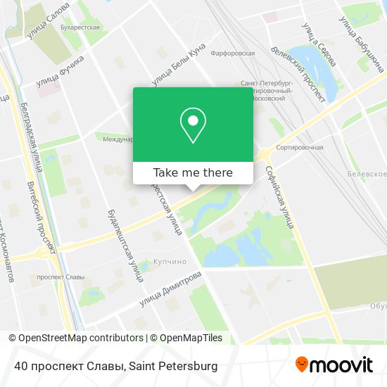 40 проспект Славы map