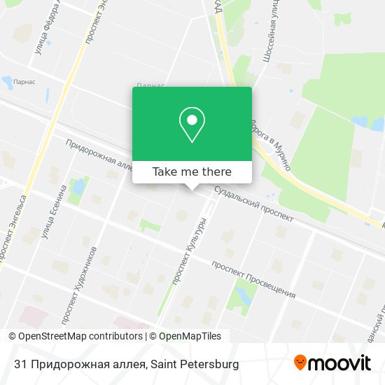 31 Придорожная аллея map