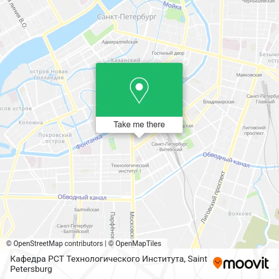 Кафедра РСТ Технологического Института map