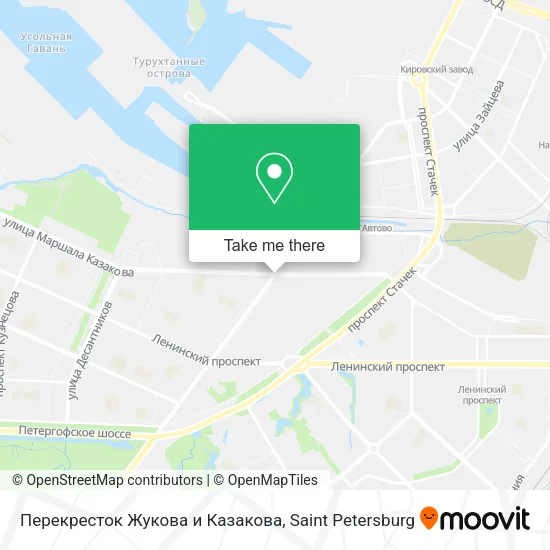 Перекресток Жукова и Казакова map