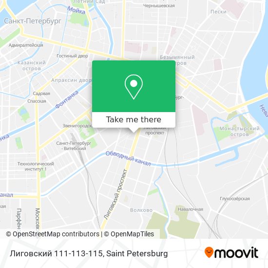 Лиговский 111-113-115 map