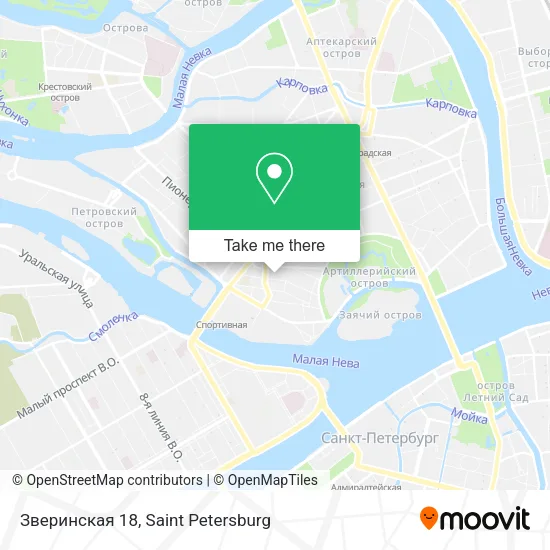 Зверинская 18 map