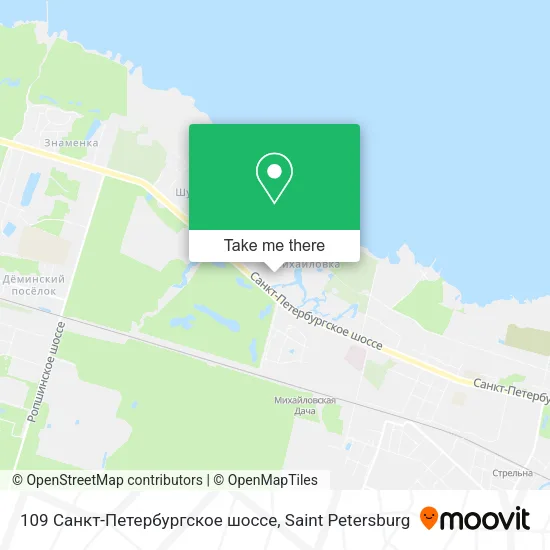 109 Санкт-Петербургское шоссе map