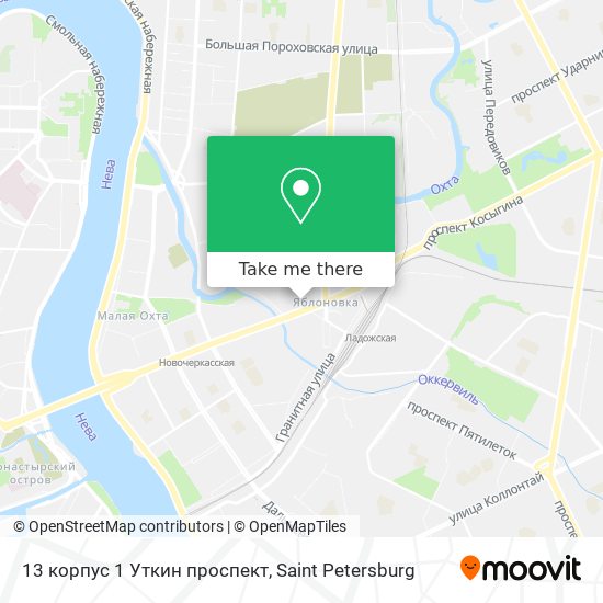 13 корпус 1 Уткин проспект map