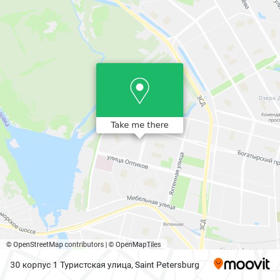 30 корпус 1 Туристская улица map