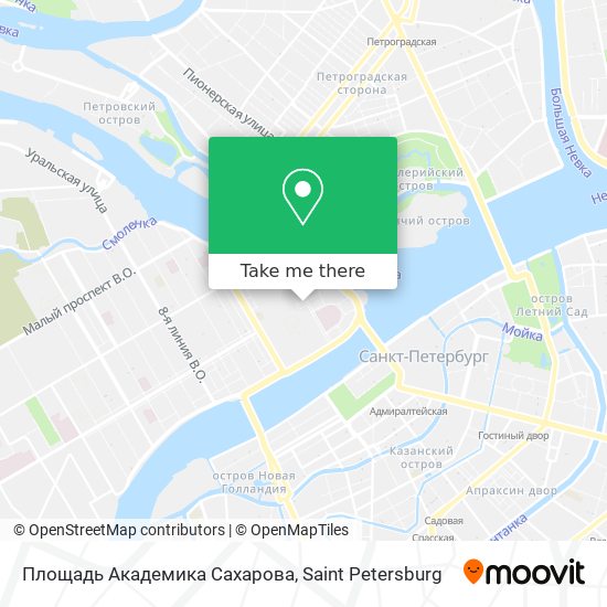 Площадь Академика Сахарова map