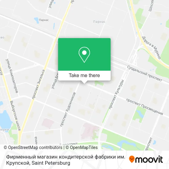 Фирменный магазин кондитерской фабрики им. Крупской map