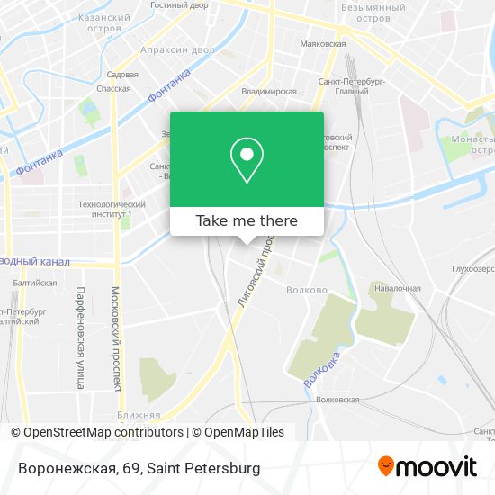 Воронежская, 69 map