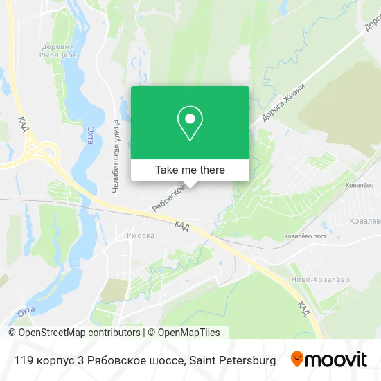 119 корпус 3 Рябовское шоссе map