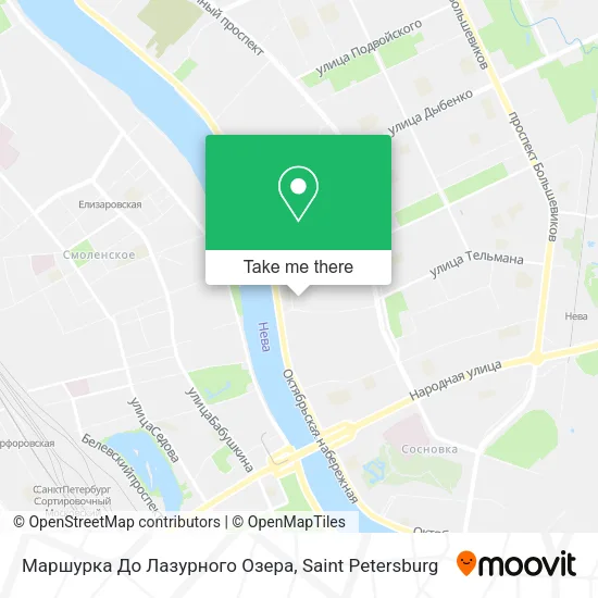 Маршурка До Лазурного Озера map