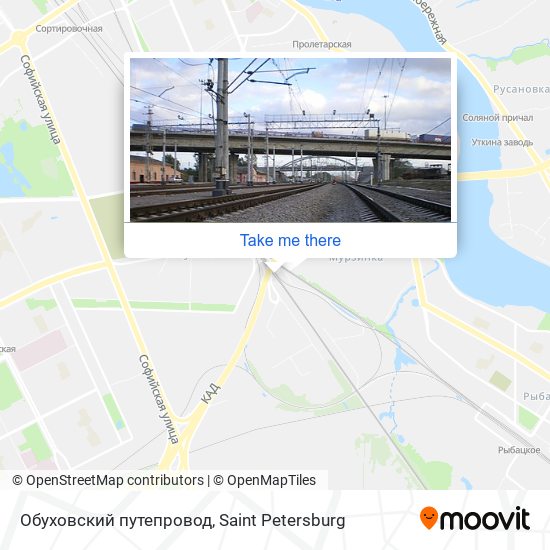 Обуховский путепровод map