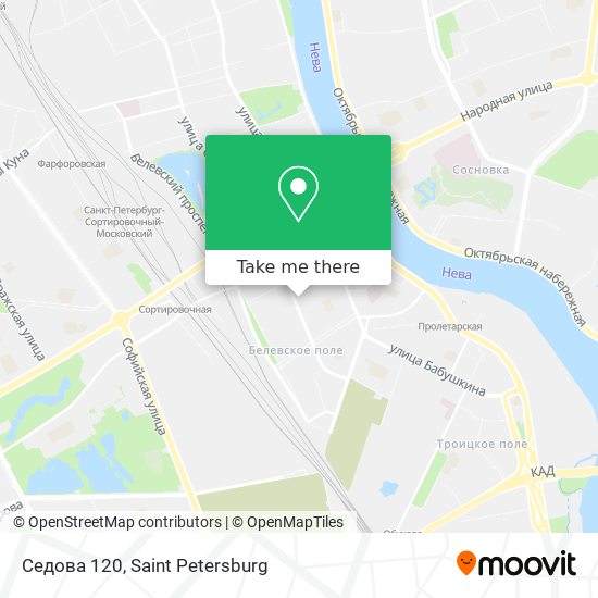 Седова 120 map