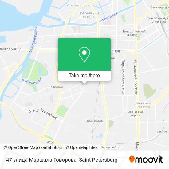 47 улица Маршала Говорова map