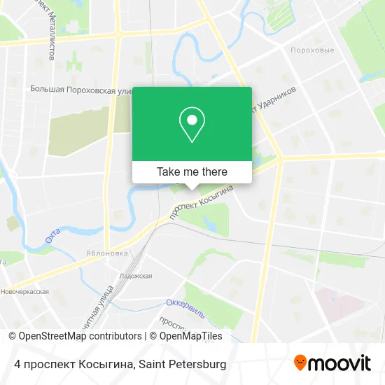 4 проспект Косыгина map