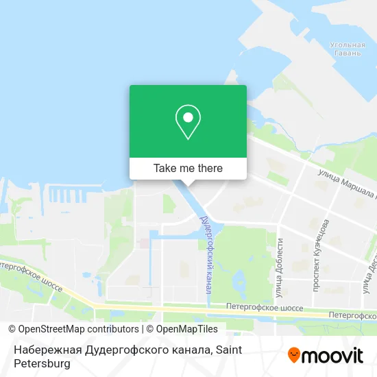 Набережная Дудергофского канала map