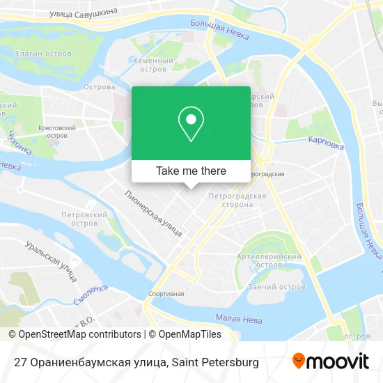 27 Ораниенбаумская улица map