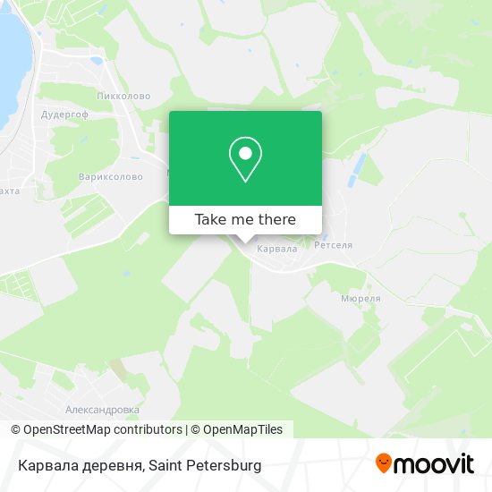 Карвала деревня map
