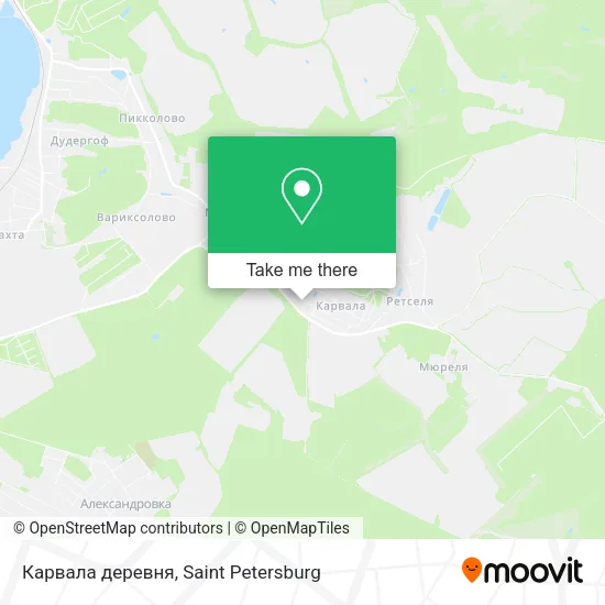 Карвала деревня map