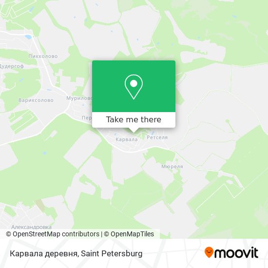 Карвала деревня map